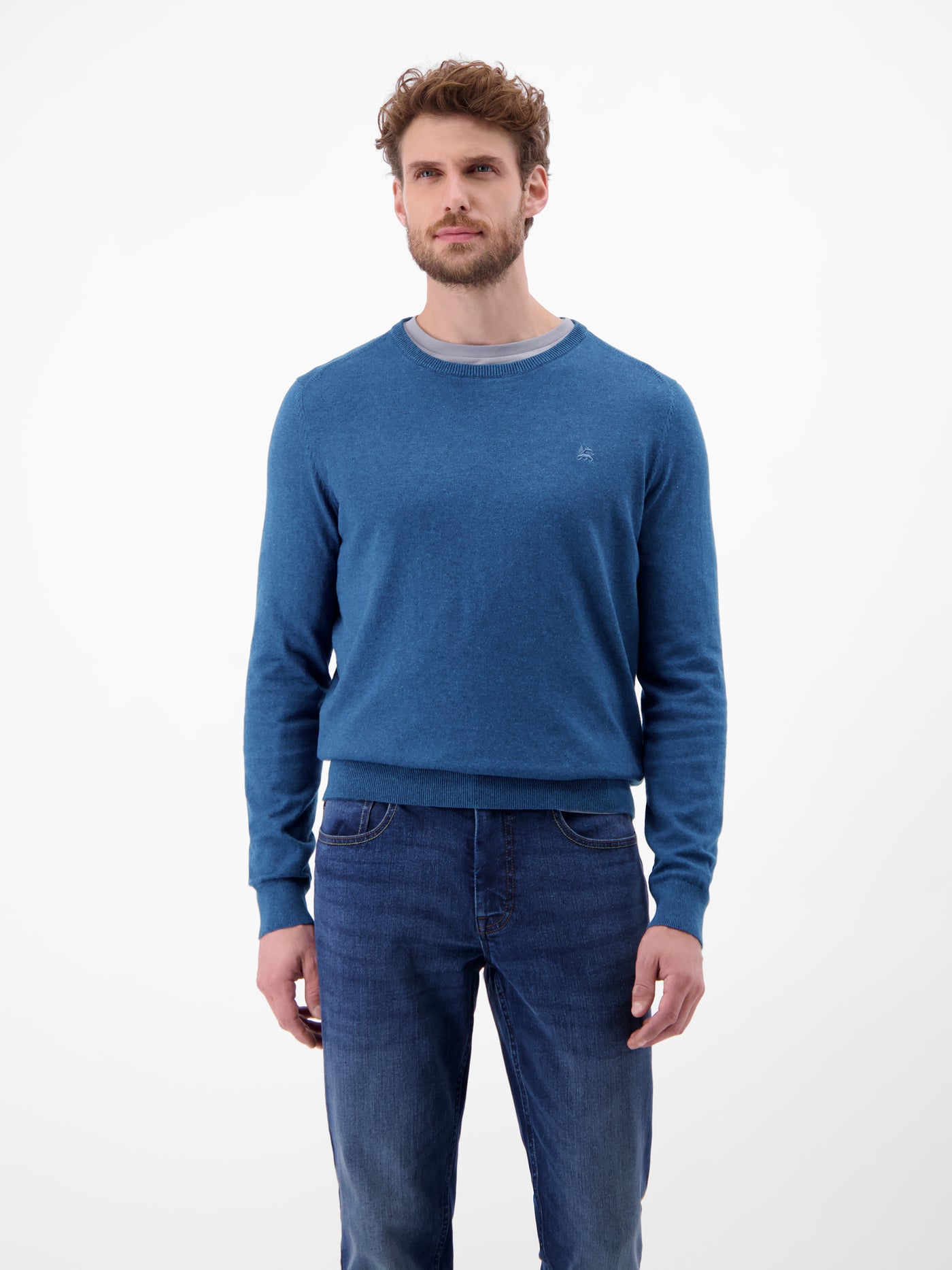Herren Basic Strickpullover - LERROS