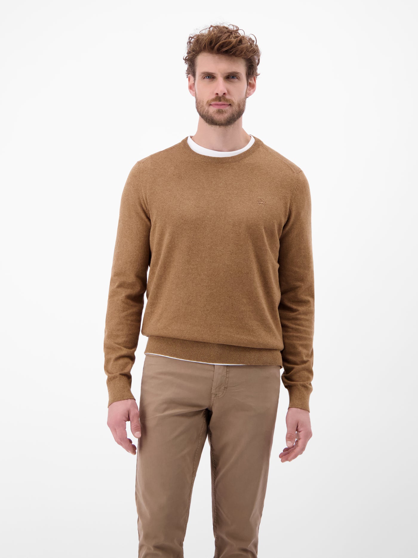 Herren Basic Strickpullover - LERROS