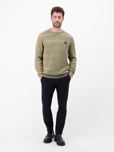 Strickpullover für Herren, tonal gestreift - LERROS