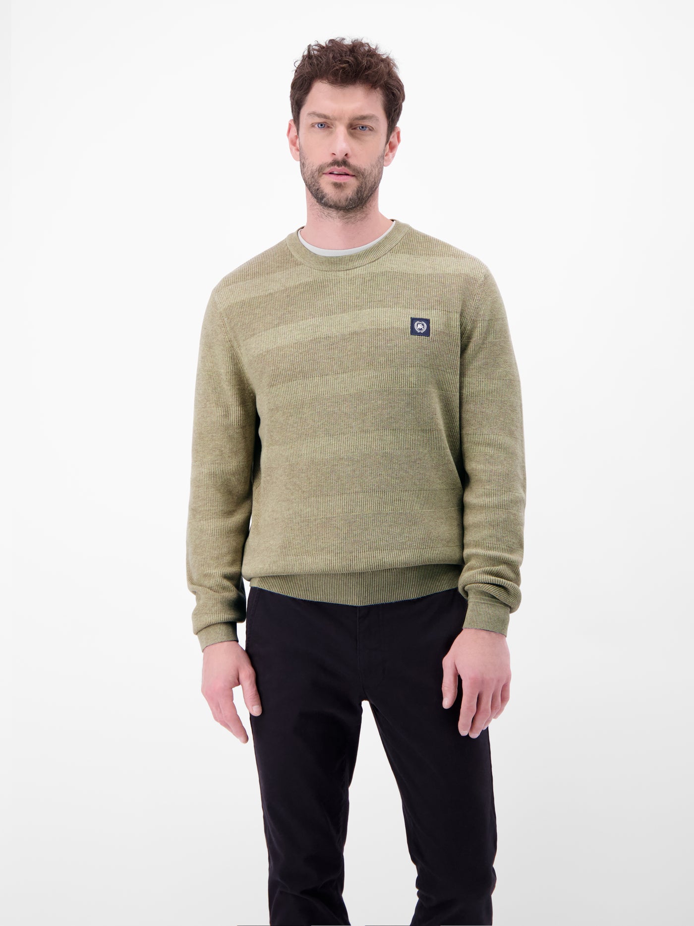 Strickpullover für Herren, tonal gestreift - LERROS