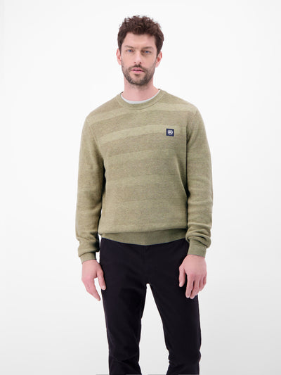Strickpullover für Herren, tonal gestreift - LERROS
