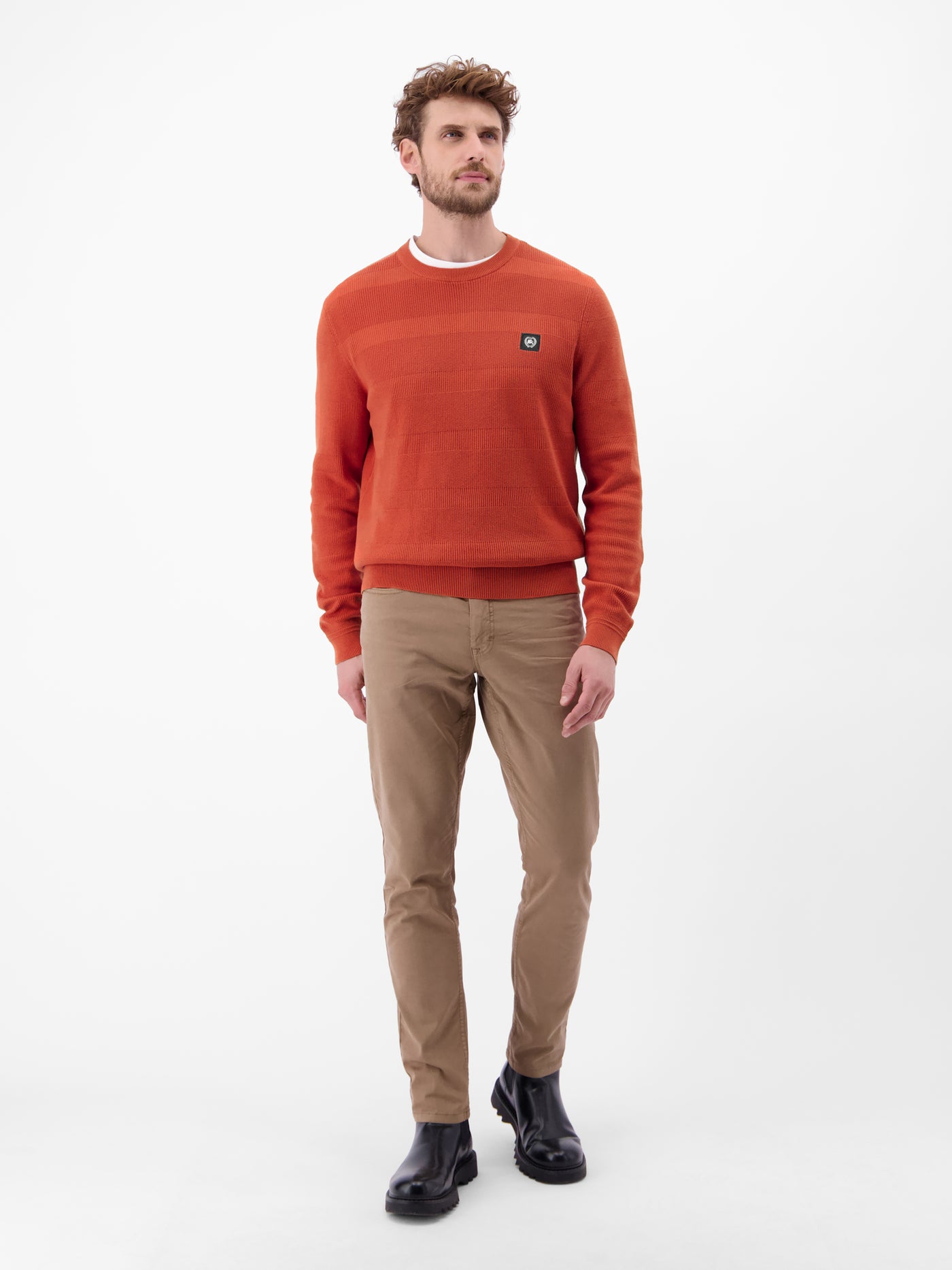 Strickpullover für Herren, tonal gestreift - LERROS