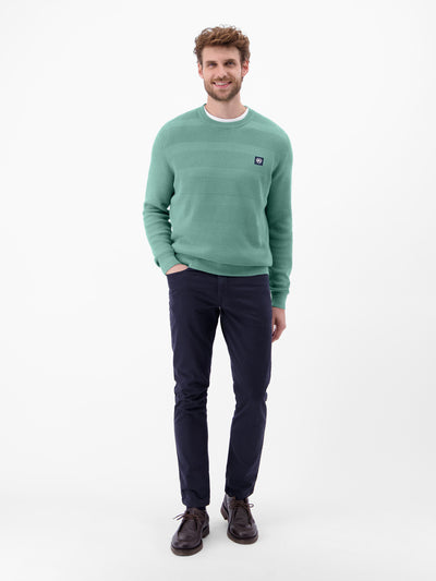 Strickpullover für Herren, tonal gestreift - LERROS