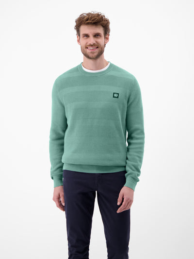 Strickpullover für Herren, tonal gestreift - LERROS