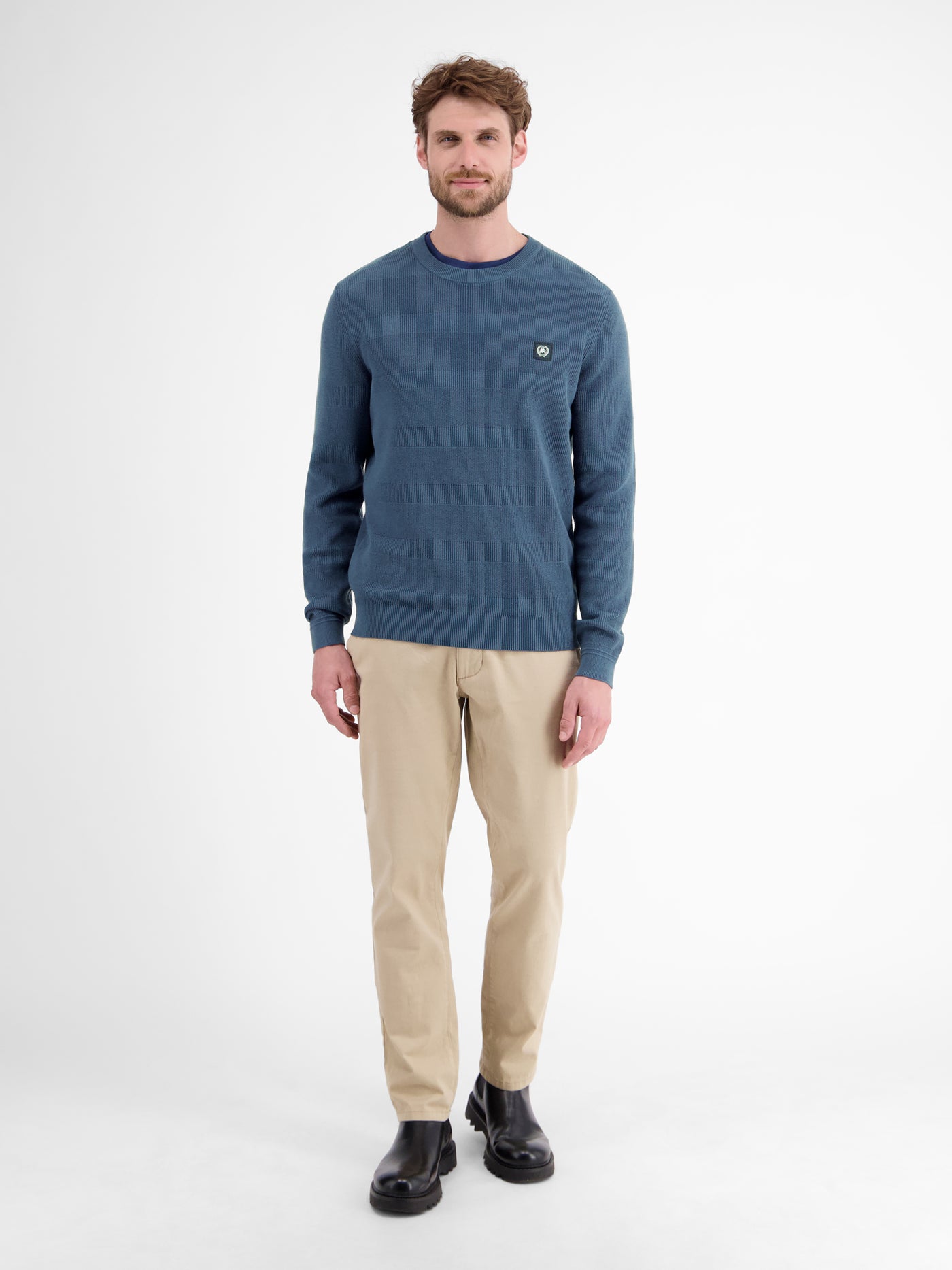 Strickpullover für Herren, tonal gestreift - LERROS