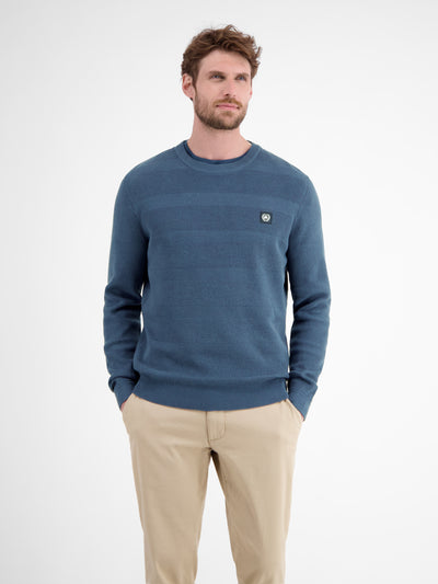 Strickpullover für Herren, tonal gestreift - LERROS