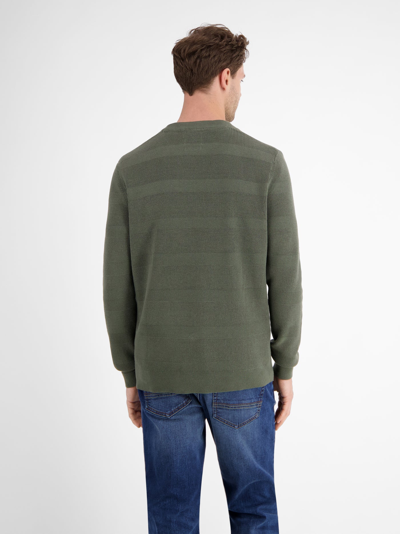 Strickpullover für Herren, tonal gestreift - LERROS