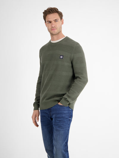 Strickpullover für Herren, tonal gestreift - LERROS