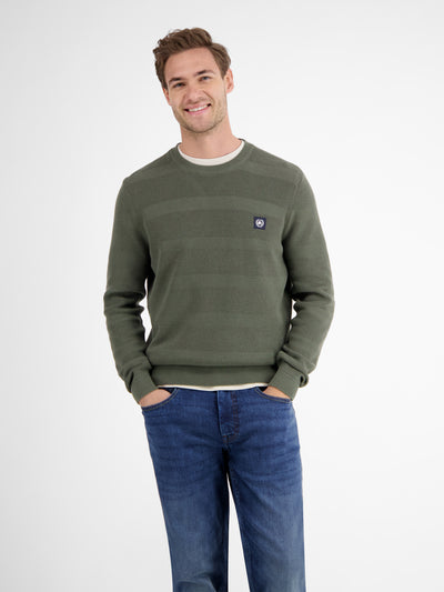 Strickpullover für Herren, tonal gestreift - LERROS
