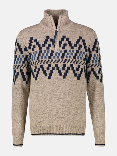 Troyer mit Norwegermuster in Übergrößen - LERROS