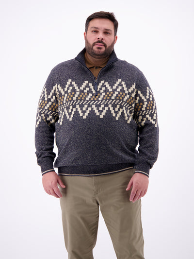 Troyer mit Norwegermuster in Übergrößen - LERROS