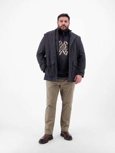 Troyer mit Norwegermuster in Übergrößen - LERROS