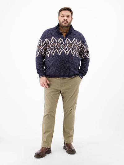 Troyer mit Norwegermuster in Übergrößen - LERROS