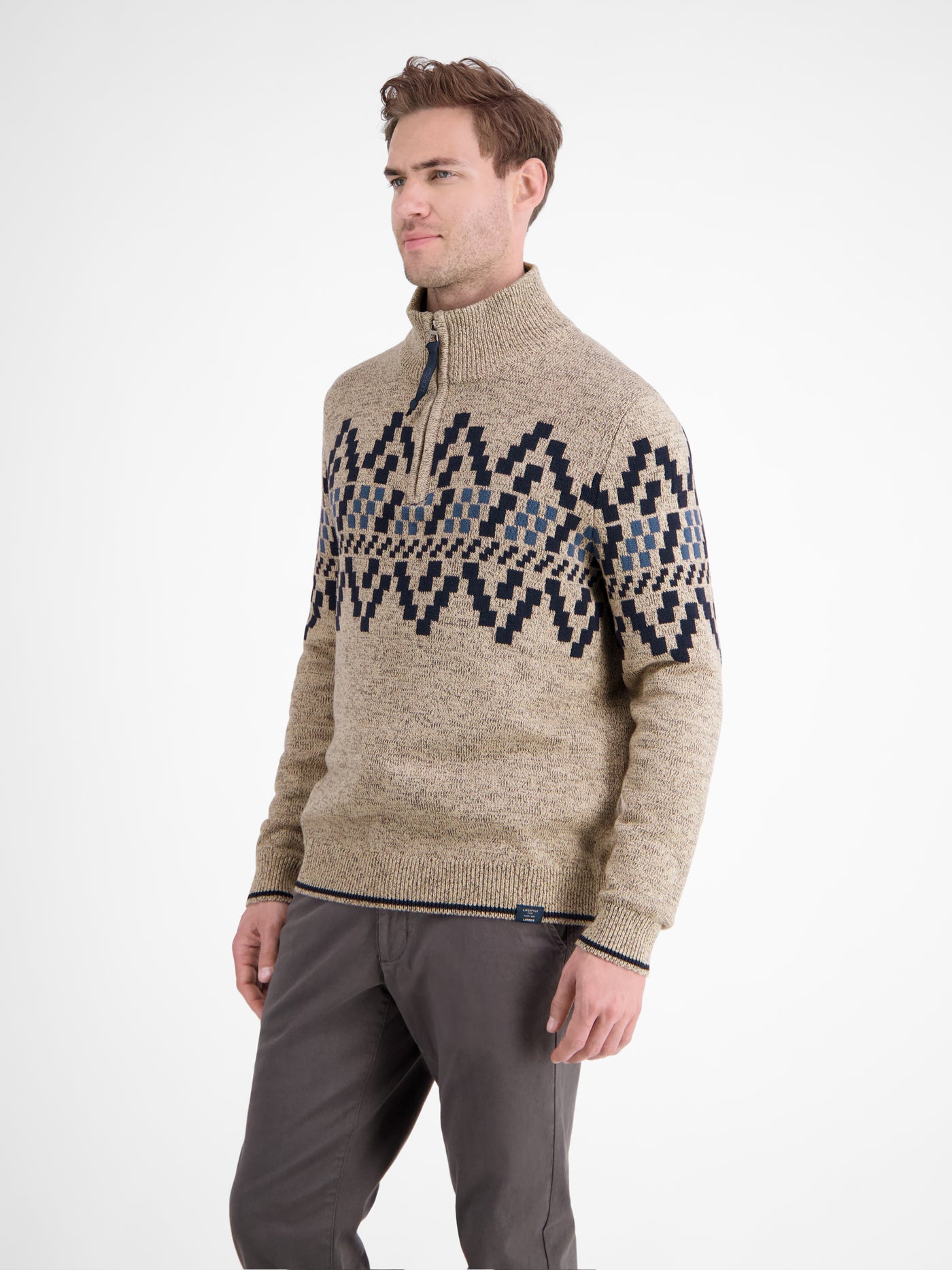 Herren-Troyer mit Norwegermuster - LERROS