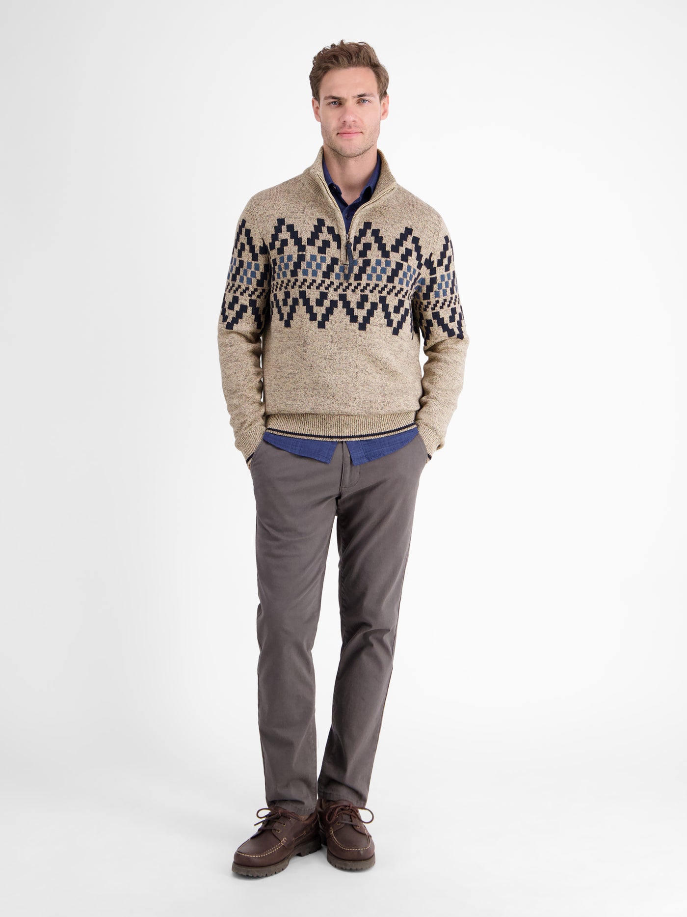 Herren-Troyer mit Norwegermuster - LERROS