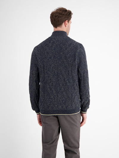 Herren-Strickjacke mit Zopfmuster - LERROS