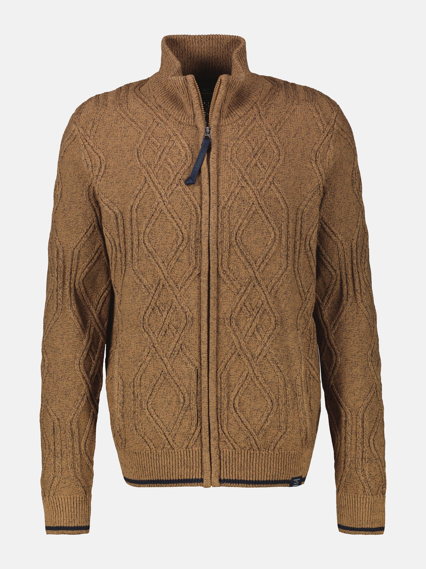 Herren-Strickjacke mit Zopfmuster - LERROS
