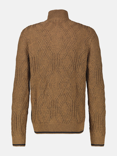 Herren-Strickjacke mit Zopfmuster - LERROS