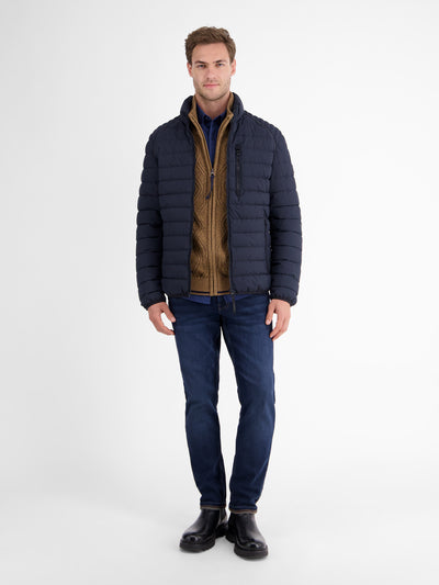 Herren-Strickjacke mit Zopfmuster - LERROS