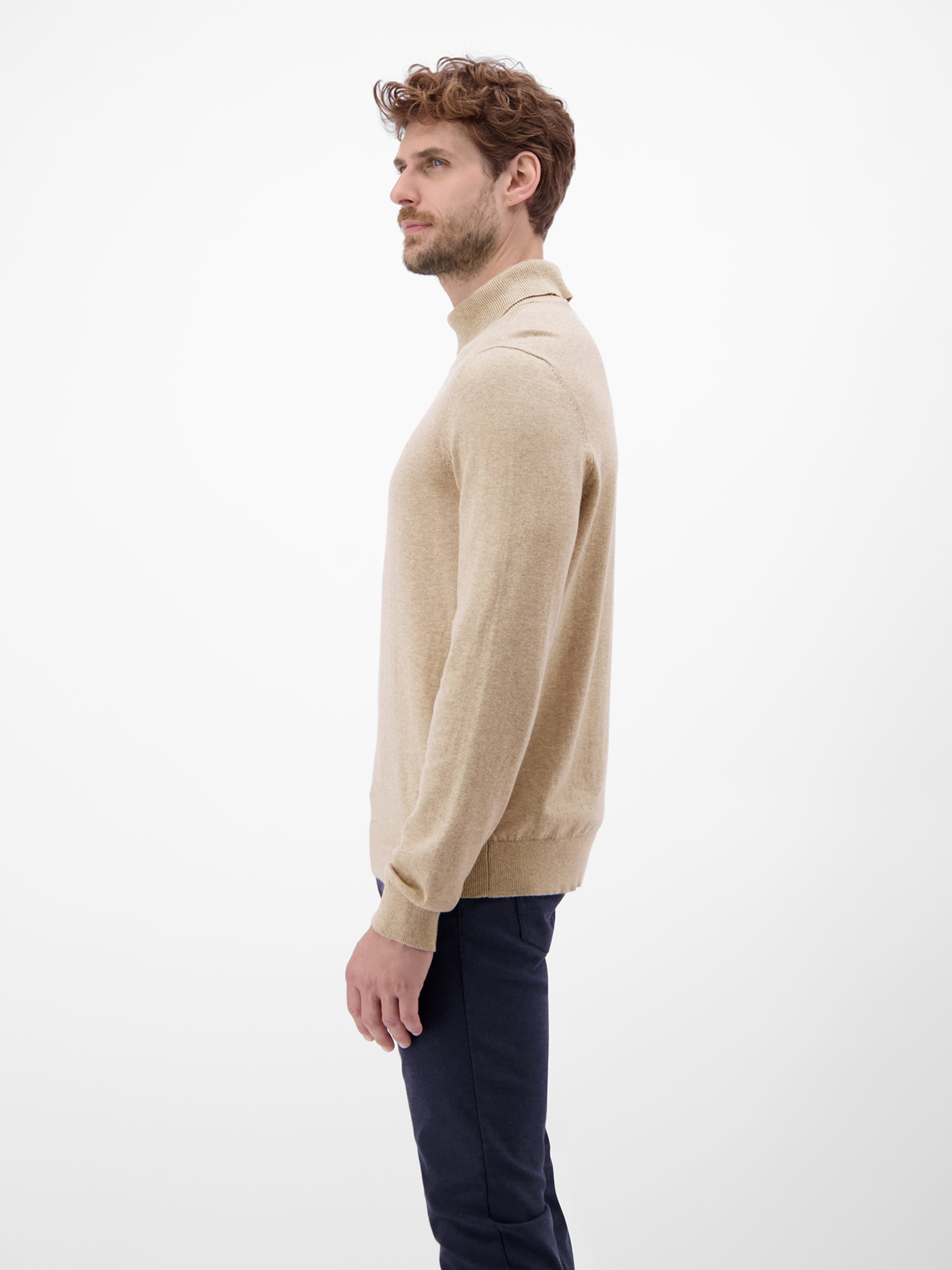 Herren Rollkragen-Strickpullover - LERROS