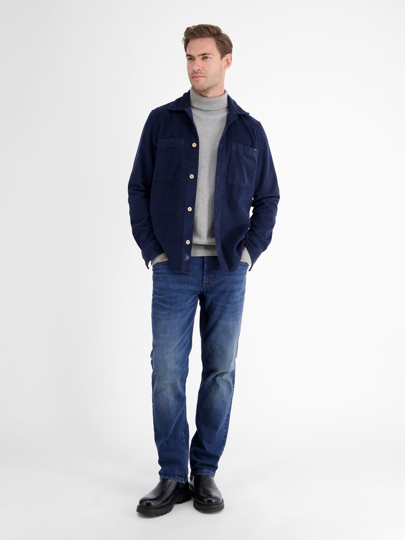 Herren Rollkragen-Strickpullover - LERROS