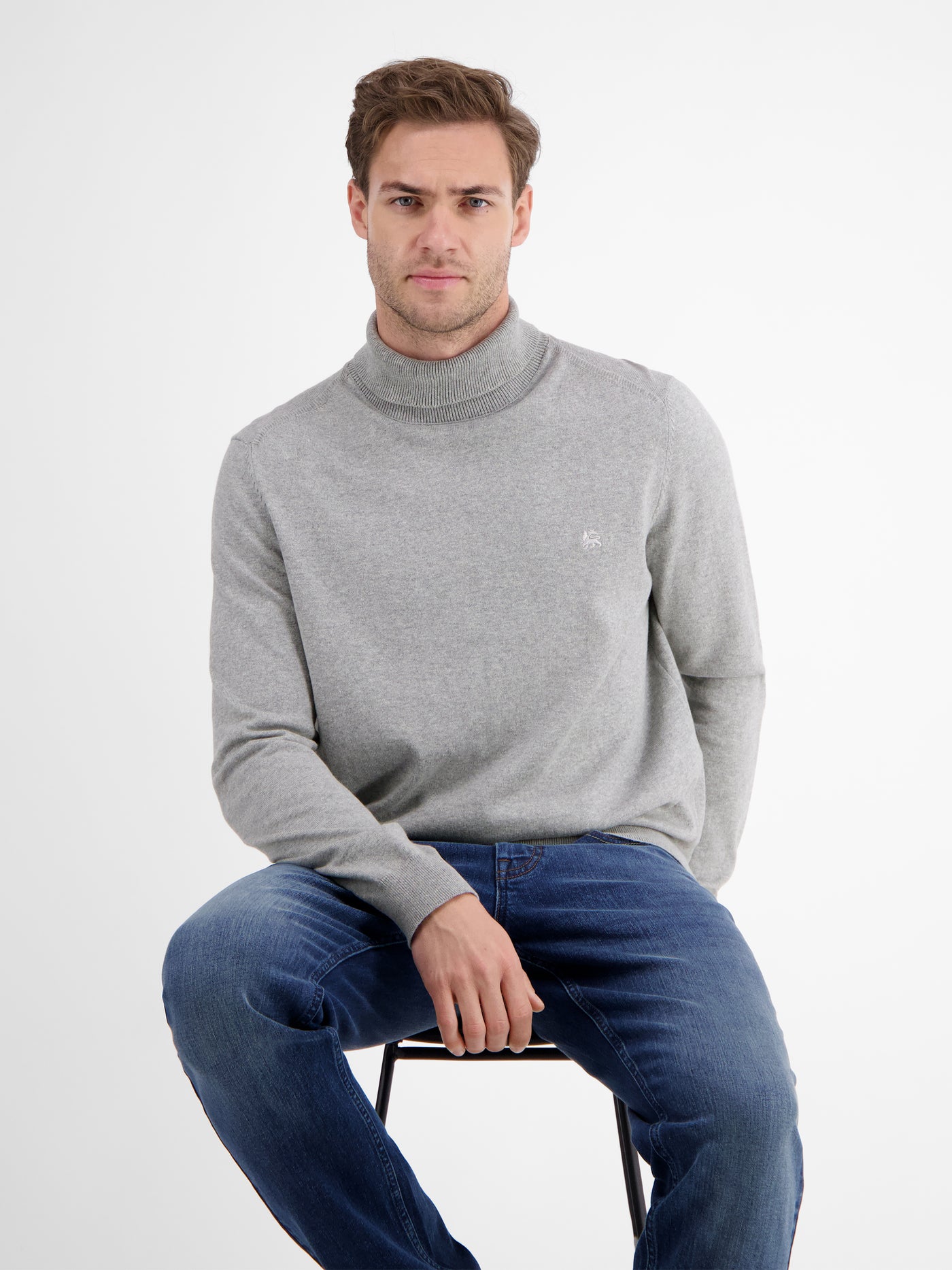 Herren Rollkragen-Strickpullover - LERROS