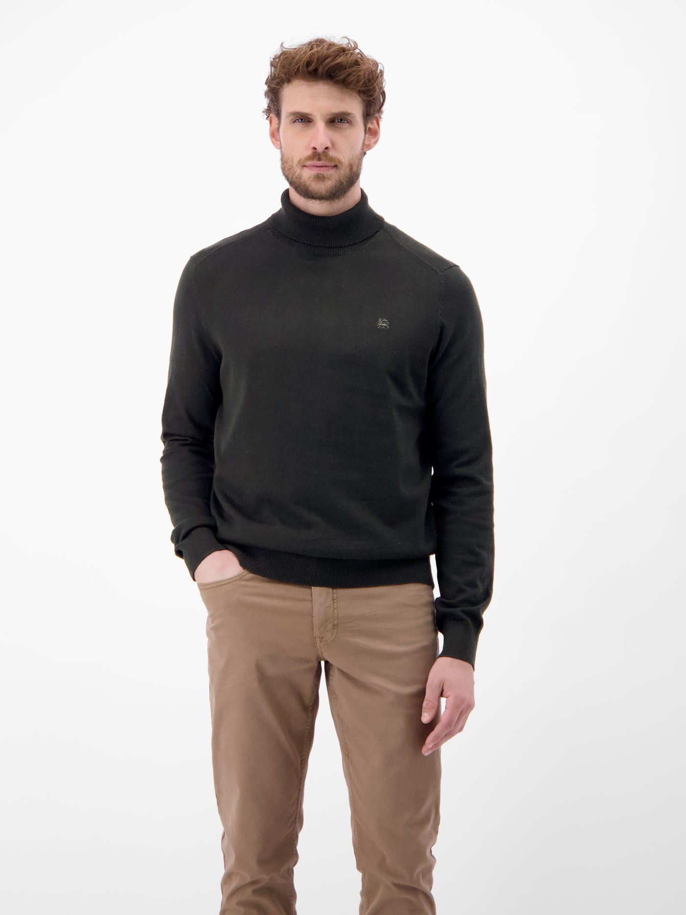 Herren Rollkragen-Strickpullover - LERROS