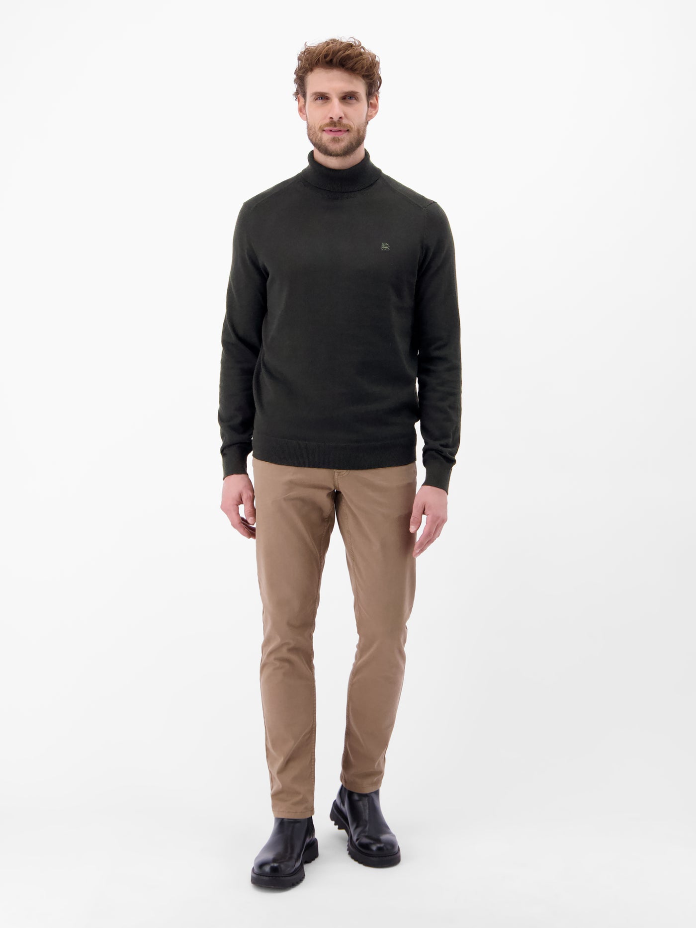 Herren Rollkragen-Strickpullover - LERROS