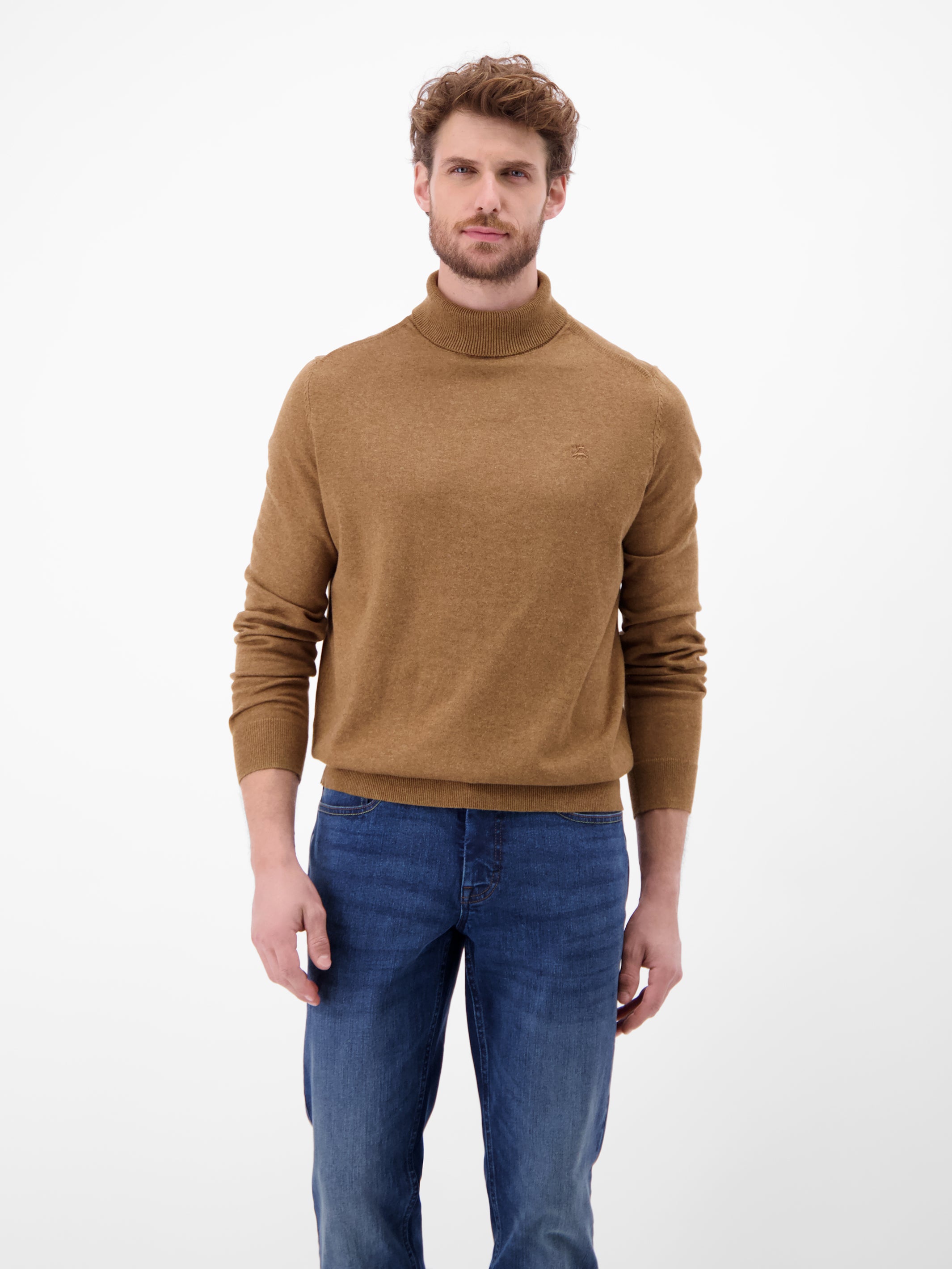 Herren Rollkragen-Strickpullover - LERROS