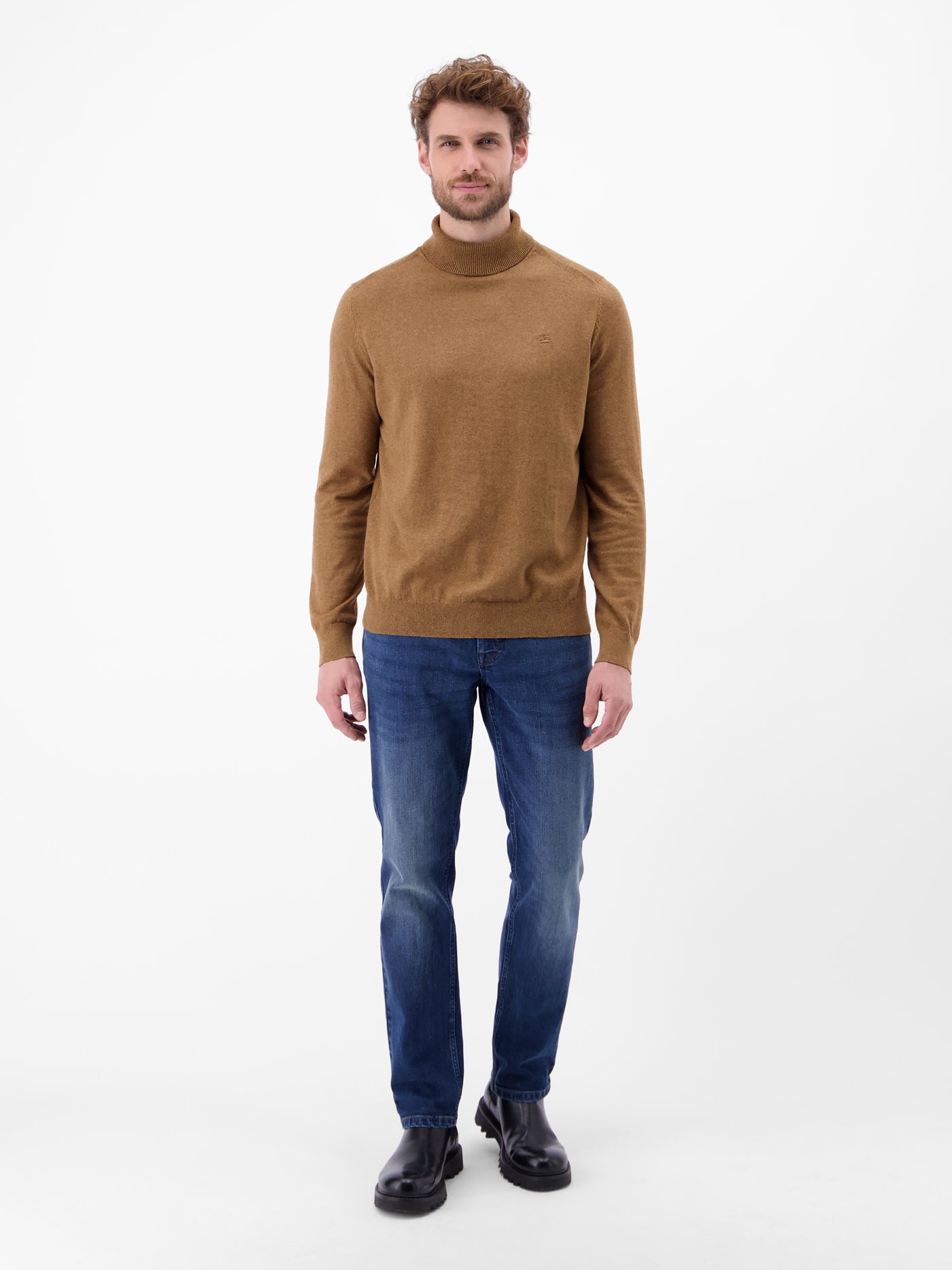 Herren Rollkragen-Strickpullover - LERROS