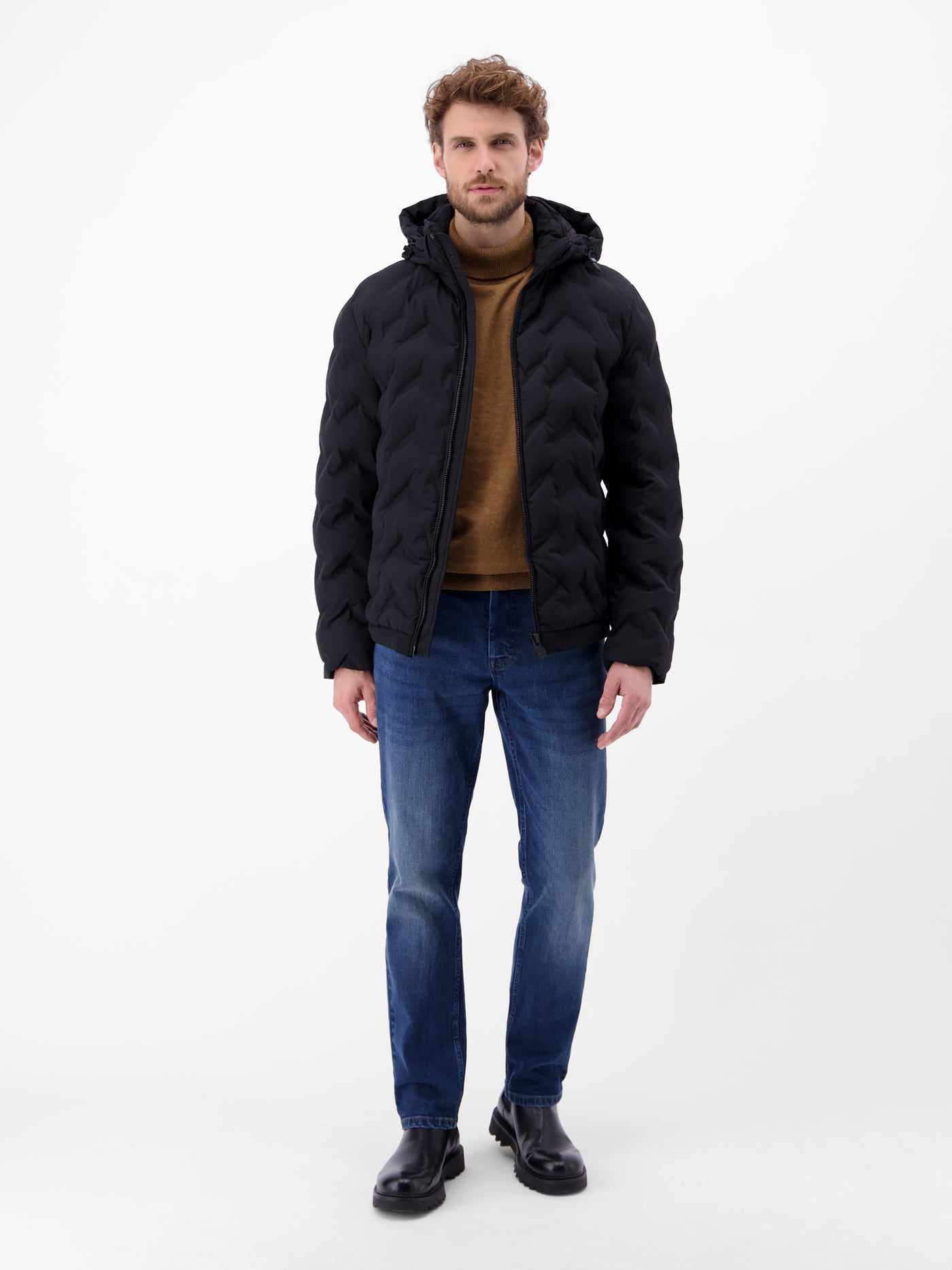 Herren Rollkragen-Strickpullover - LERROS