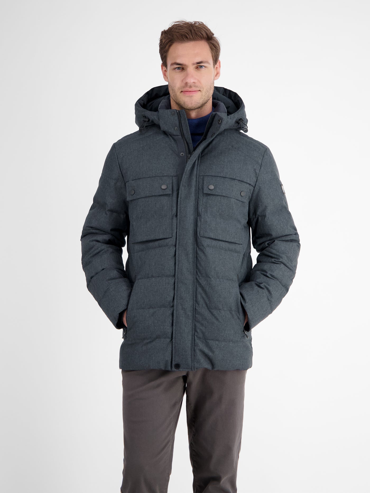 Herren Fieldjacket in Woll-Optik - LERROS