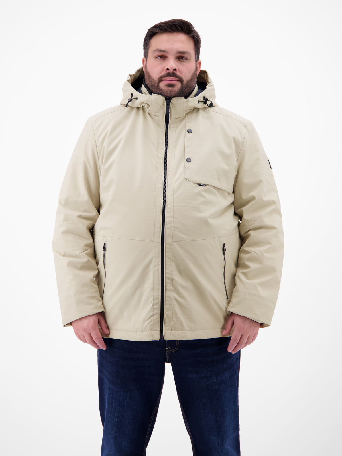 Herren Struktur-Blouson in Übergrößen - Leichte Jacke