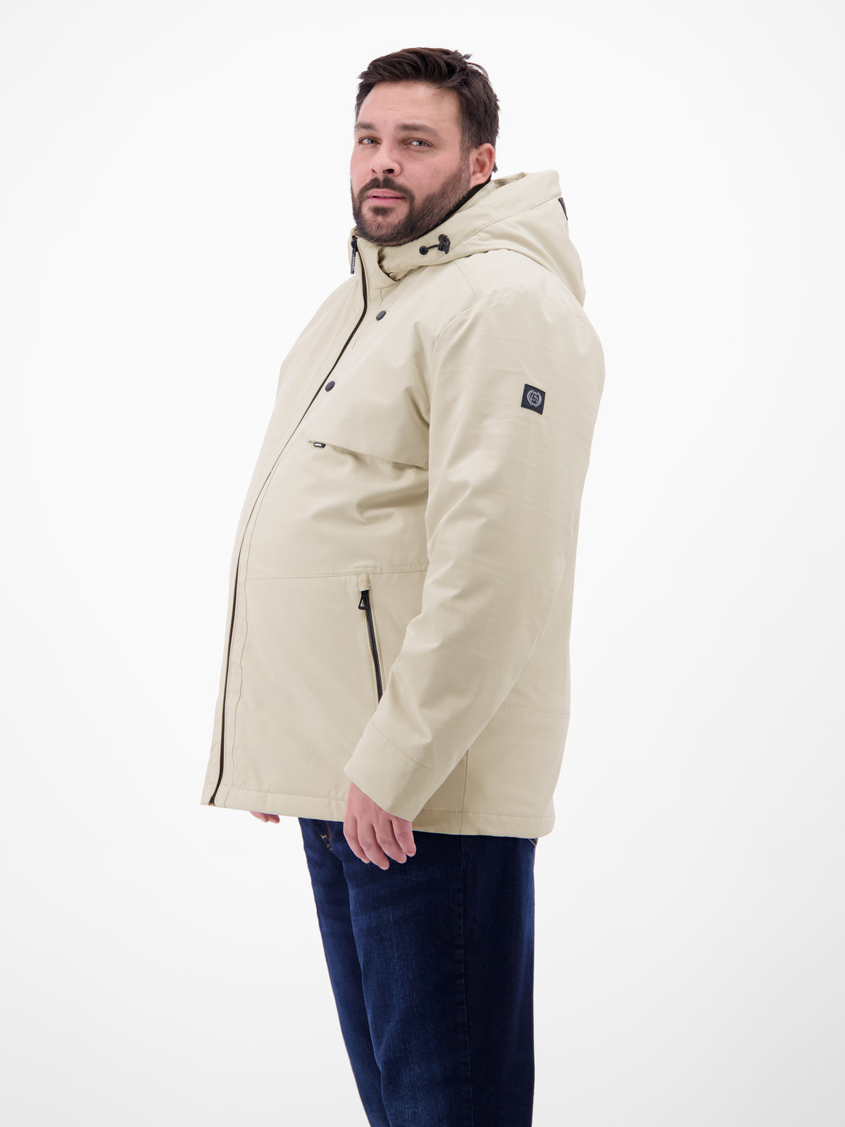 Herren Struktur-Blouson in Übergrößen - Leichte Jacke