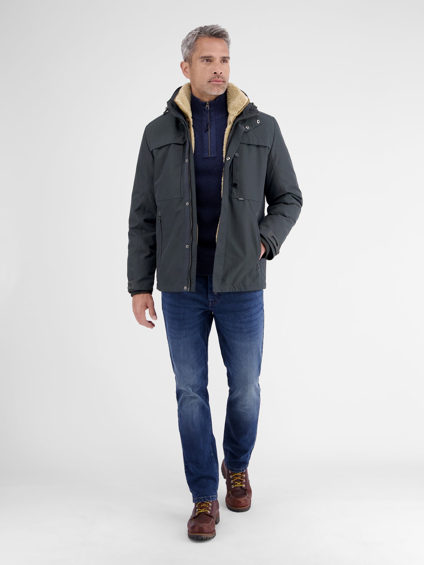 Herrenjacke mit herausnehmbarer Innenjacke - LERROS