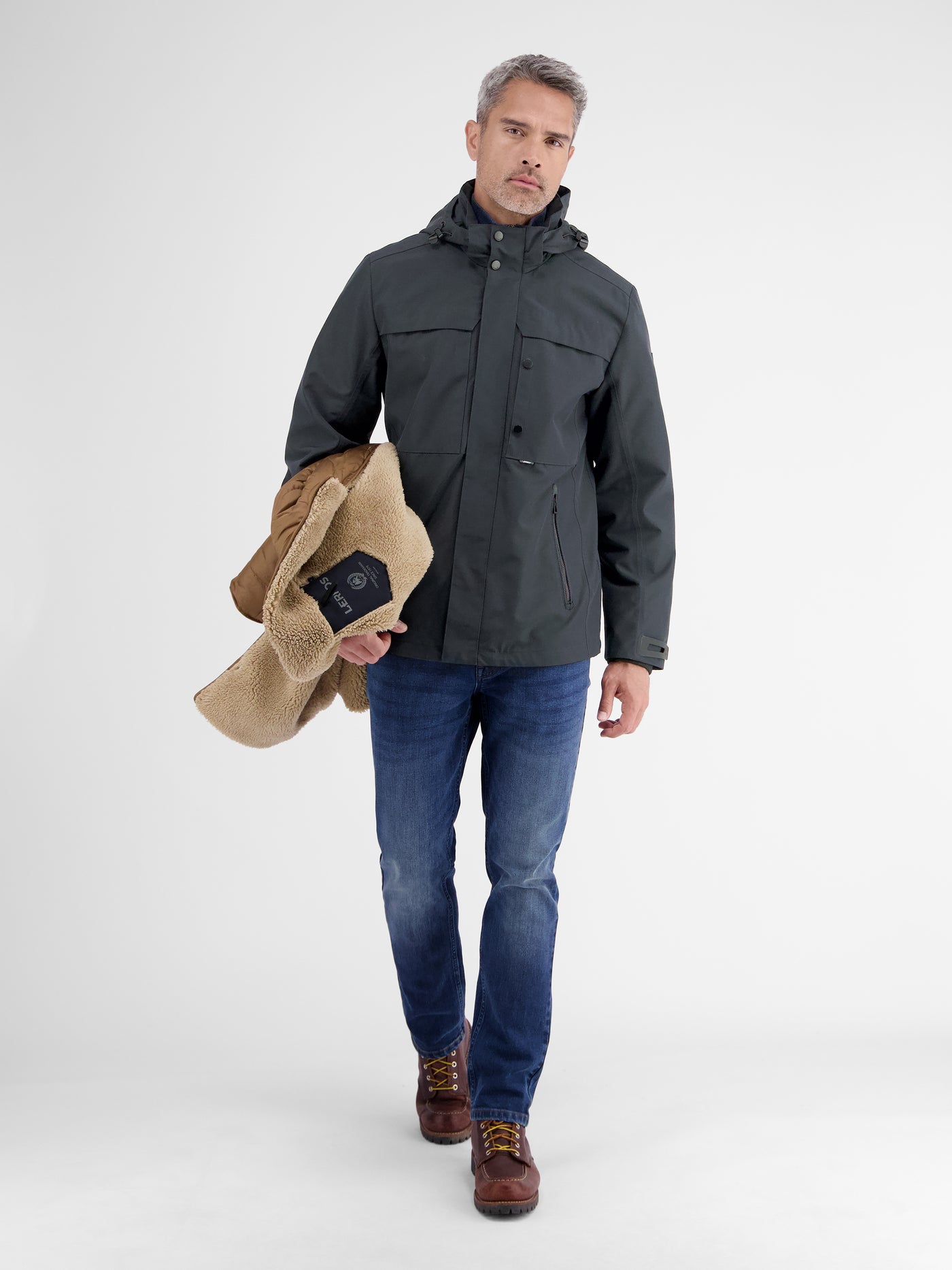 Herrenjacke mit herausnehmbarer Innenjacke - LERROS