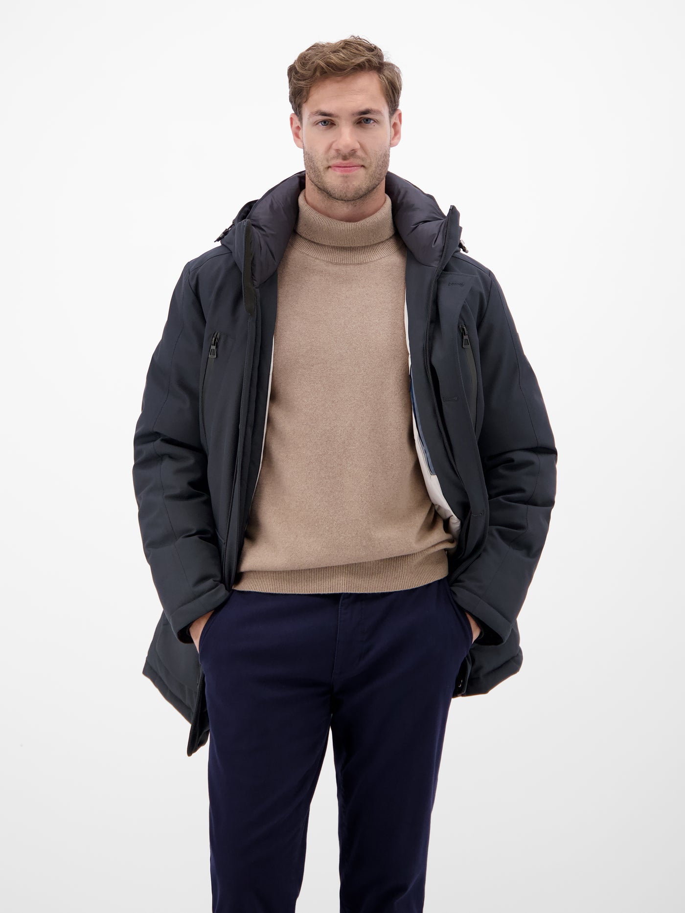 Herren-Parka in Twillstruktur - LERROS