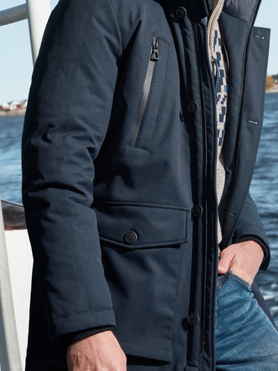 Herren-Parka in Twillstruktur - LERROS