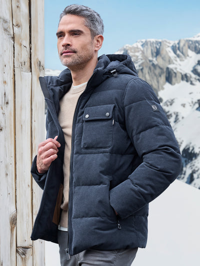 Herren Steppjacke in funktionaler Cord-Optik - LERROS