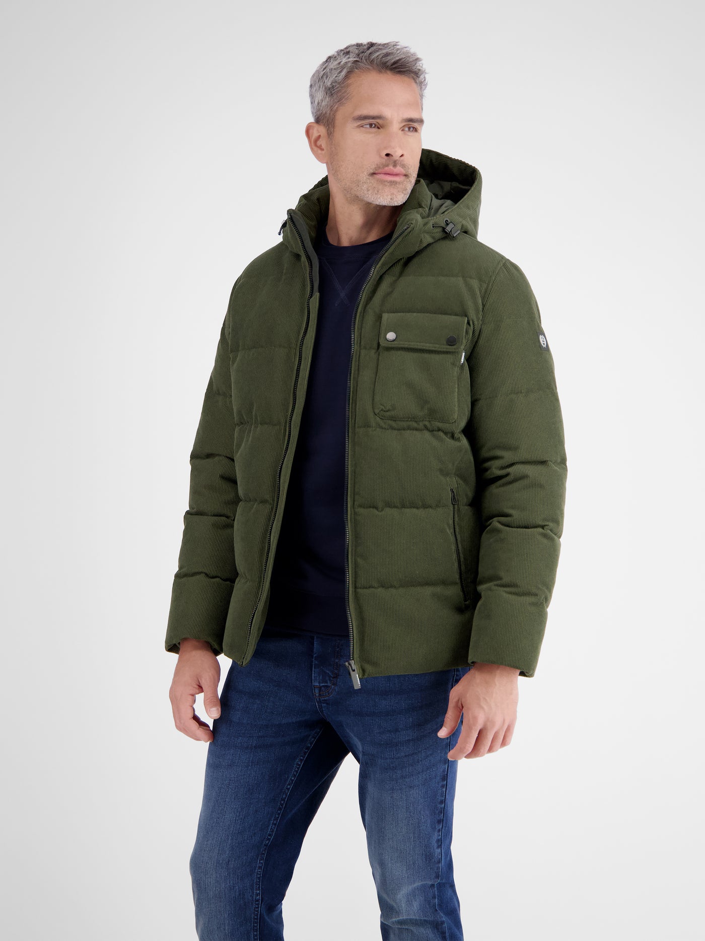 Herren Steppjacke in funktionaler Cord-Optik - LERROS