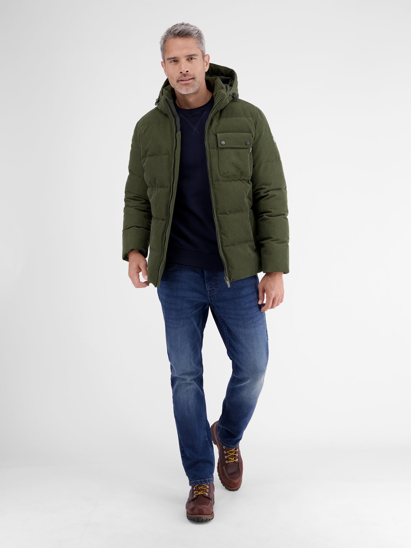 Herren Steppjacke in funktionaler Cord-Optik - LERROS