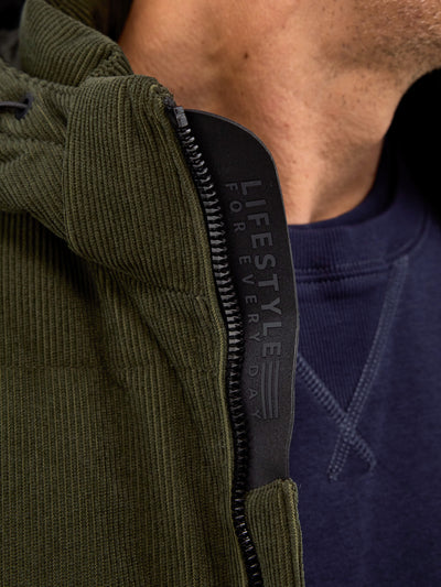 Herren Steppjacke in funktionaler Cord-Optik - LERROS