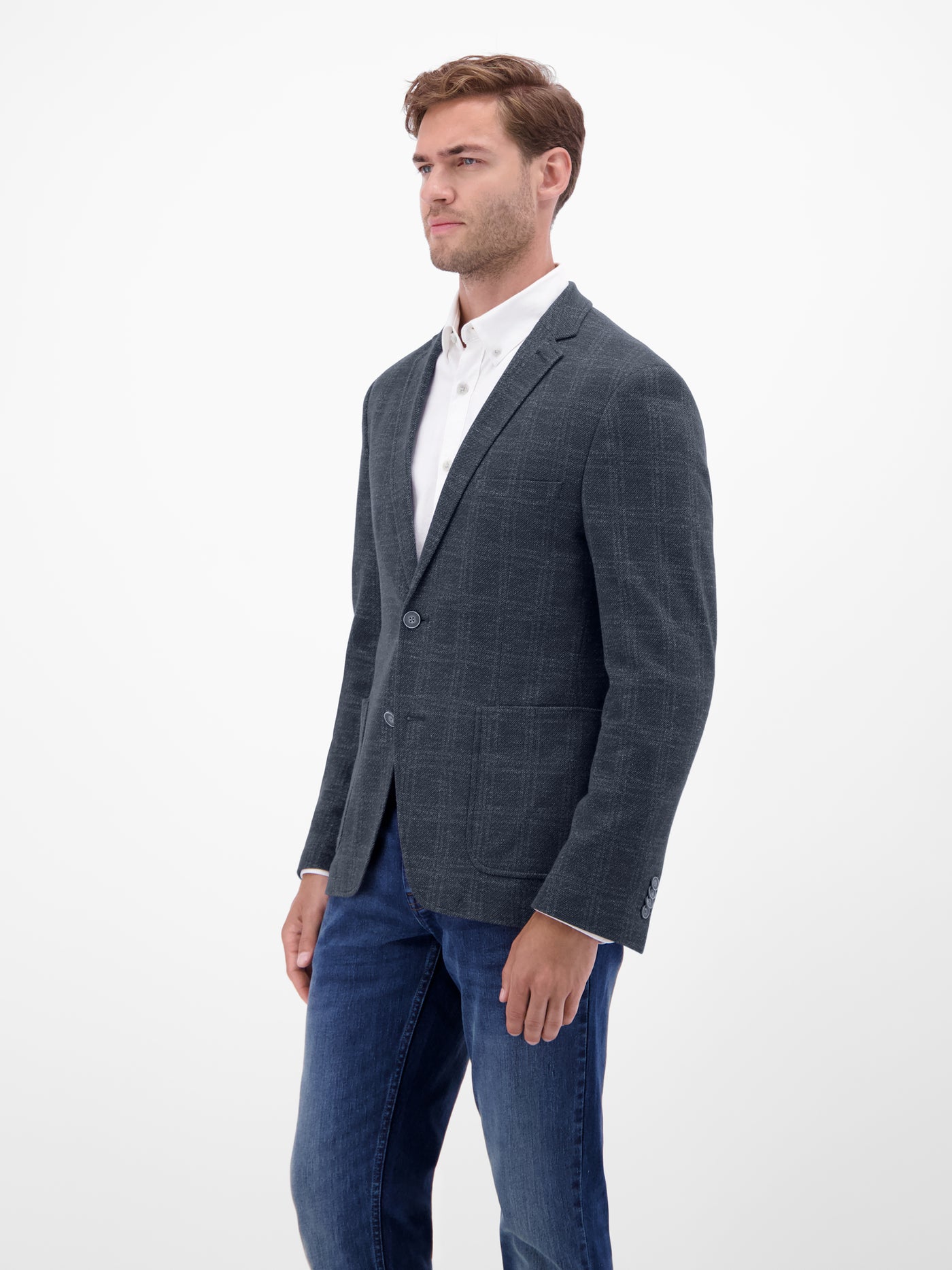 Herren Jerseyblazer, kariert - LERROS