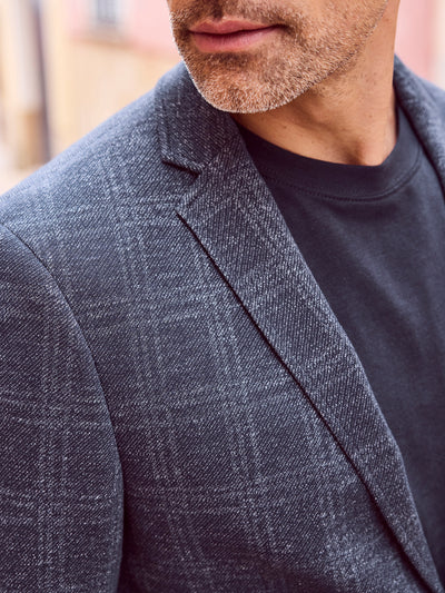 Herren Jerseyblazer, kariert - LERROS