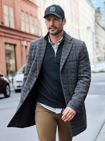 Herren-Mantel, kariert - LERROS