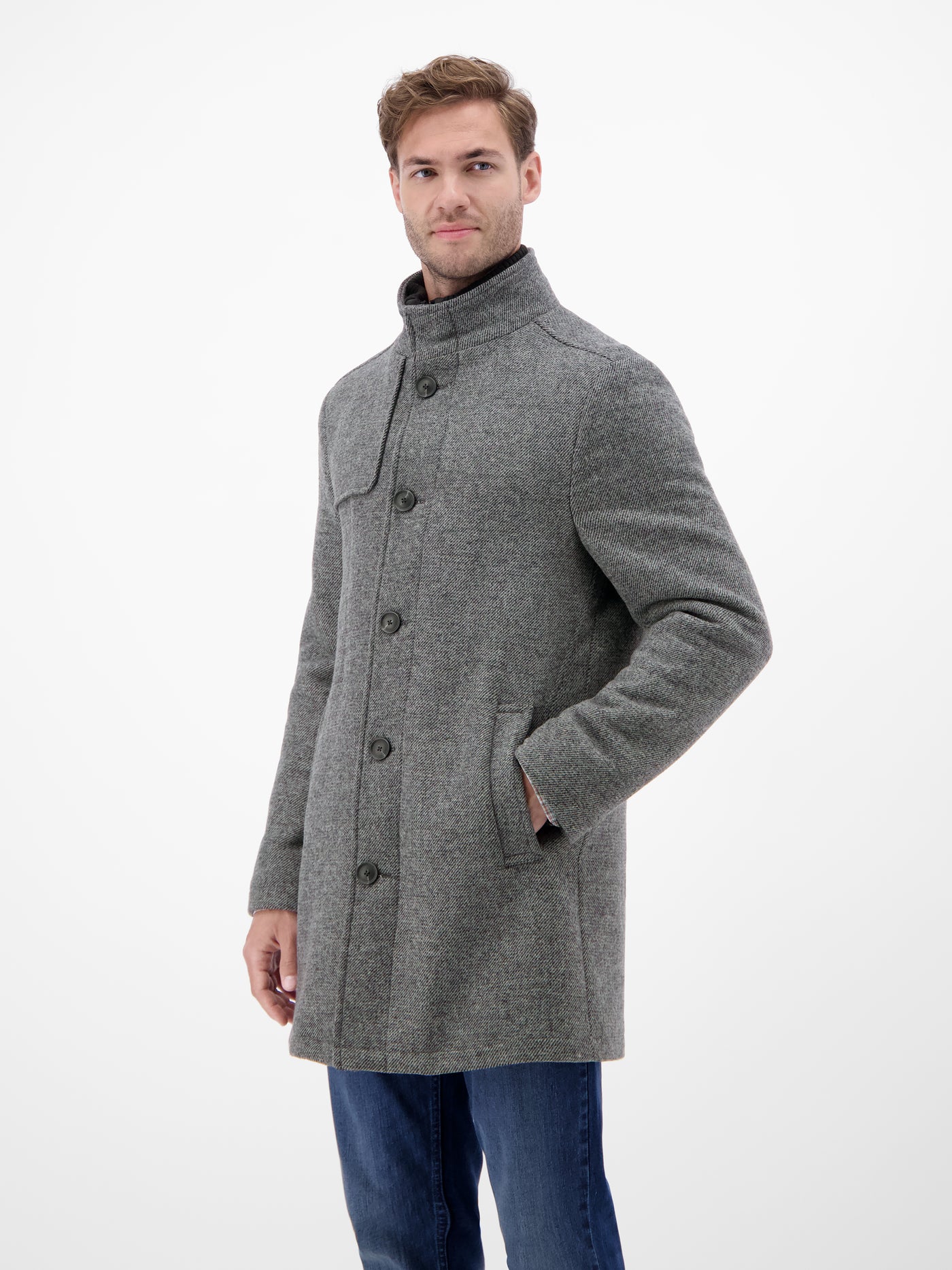 Herren-Mantel mit herausnehmbaren Westeneinsatz - LERROS