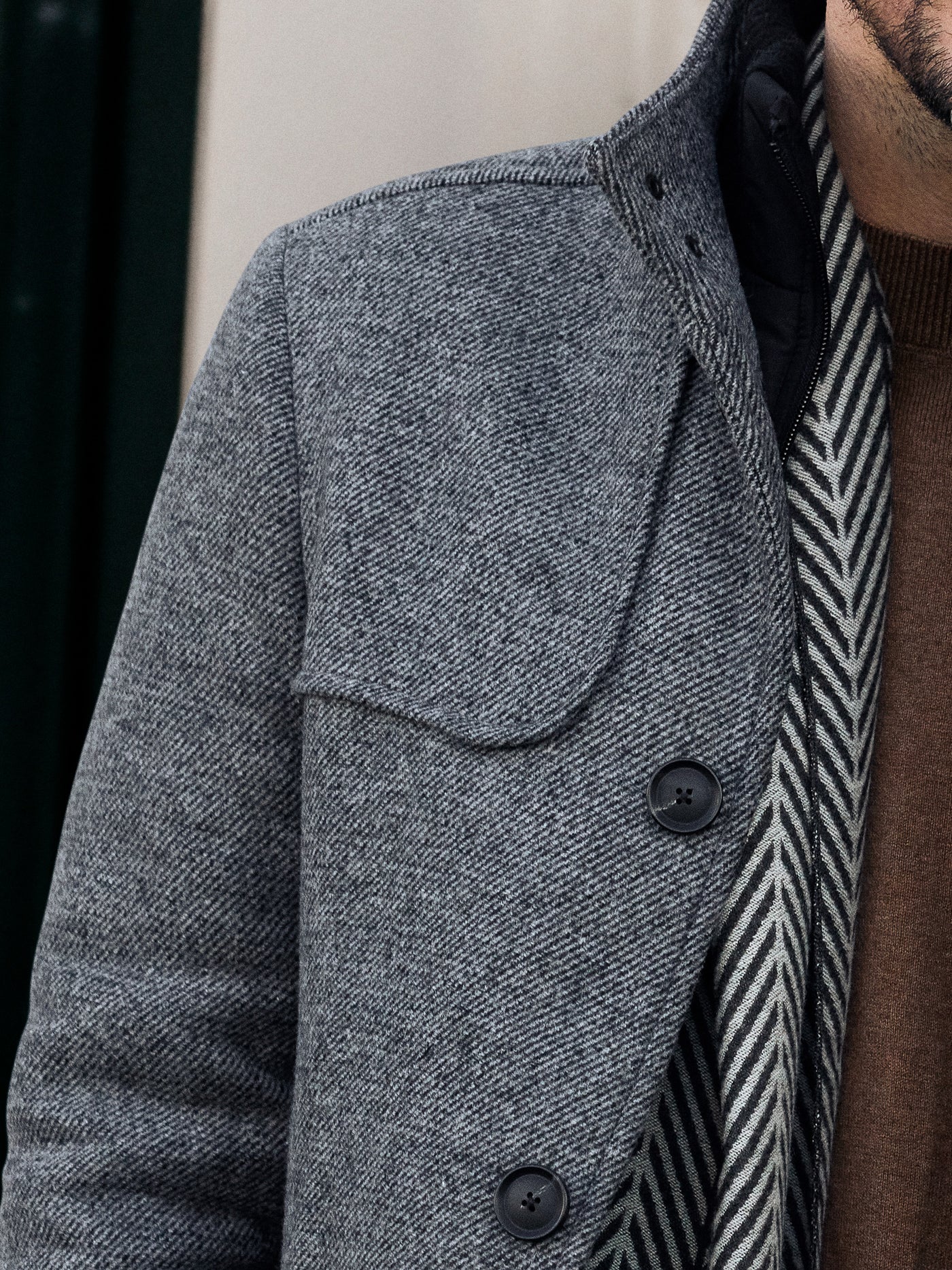 Herren-Mantel mit herausnehmbaren Westeneinsatz - LERROS