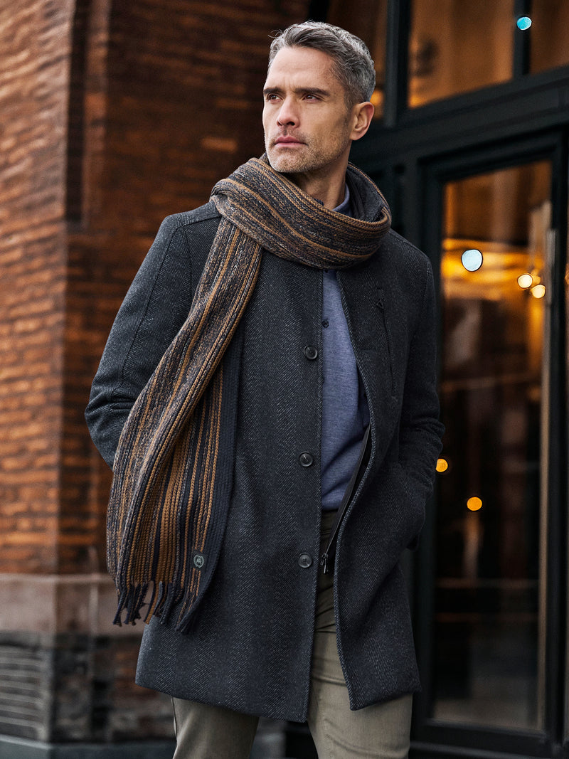 Herren-Mantel in Wolloptik - LERROS