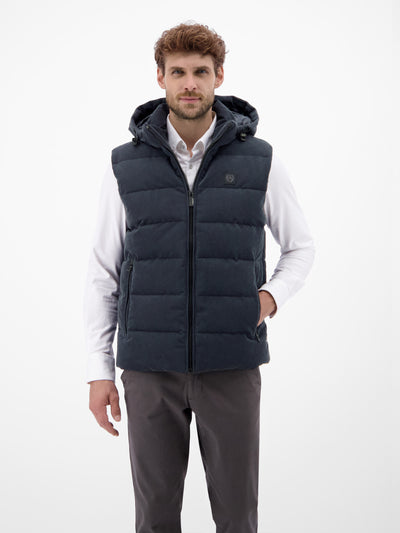 Herren Steppweste in funktionaler Cord-Optik - LERROS