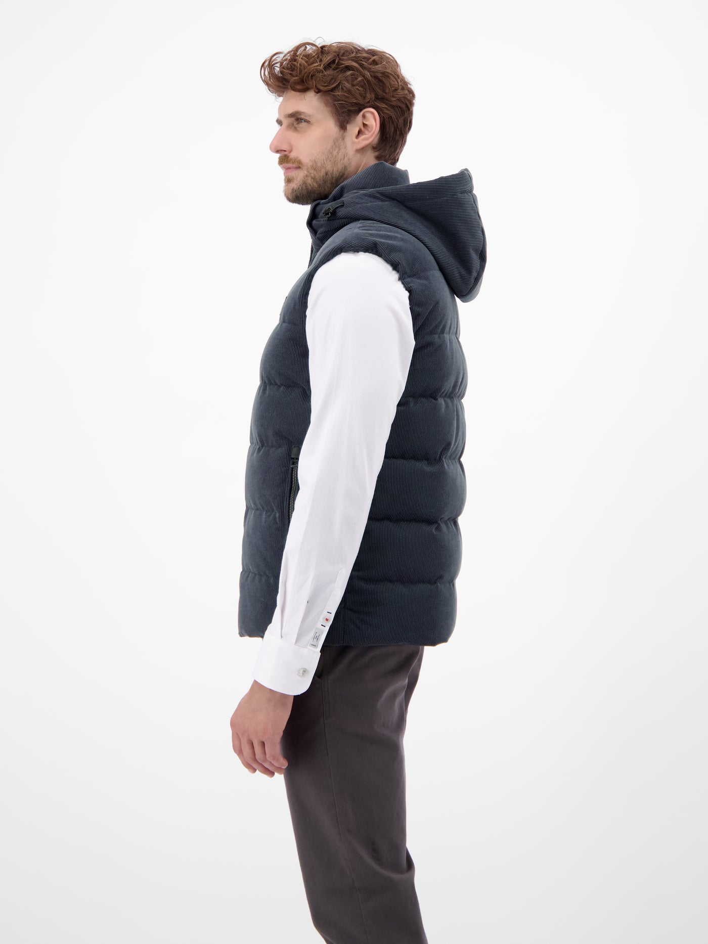 Herren Steppweste in funktionaler Cord-Optik - LERROS